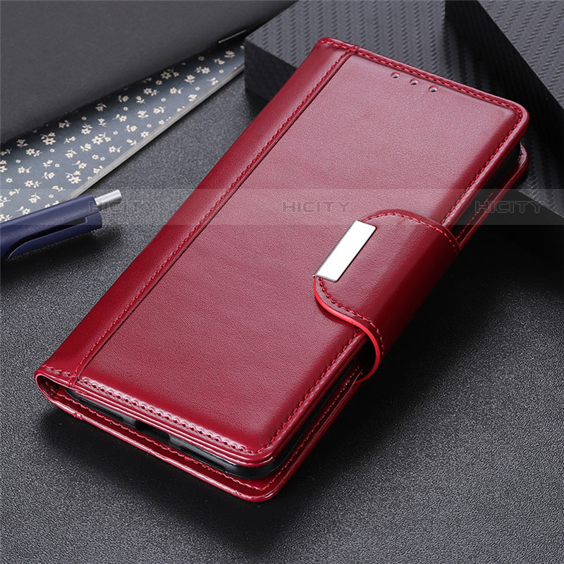 Funda de Cuero Cartera con Soporte Carcasa L04 para Huawei Y8s Rojo Rosa