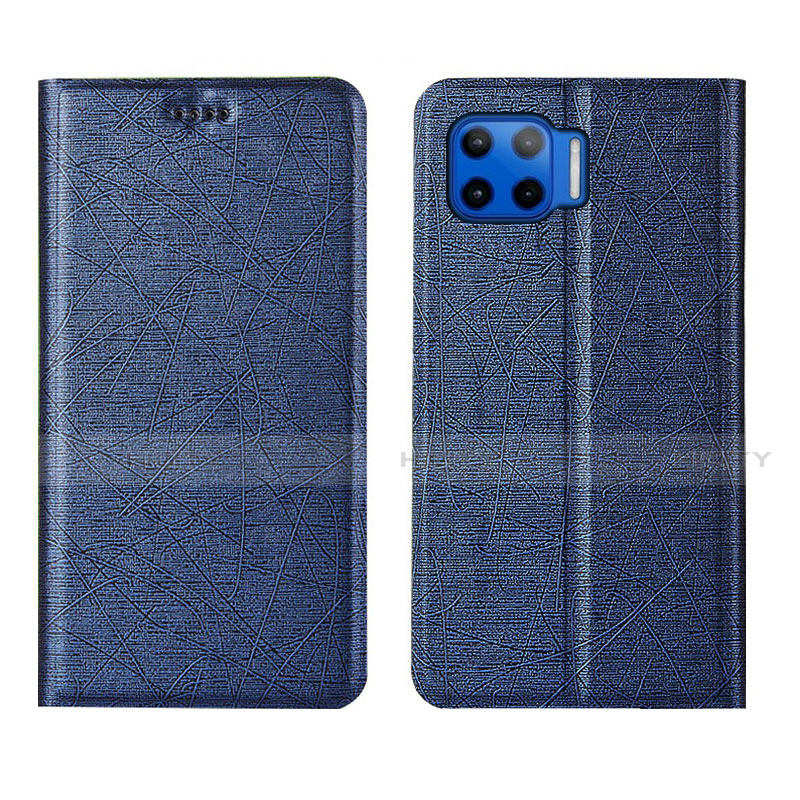 Funda de Cuero Cartera con Soporte Carcasa L04 para Motorola Moto G 5G Plus