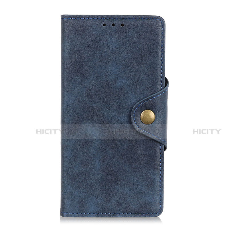 Funda de Cuero Cartera con Soporte Carcasa L04 para Motorola Moto G9 Azul