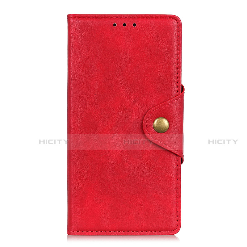 Funda de Cuero Cartera con Soporte Carcasa L04 para Motorola Moto G9 Play Rojo