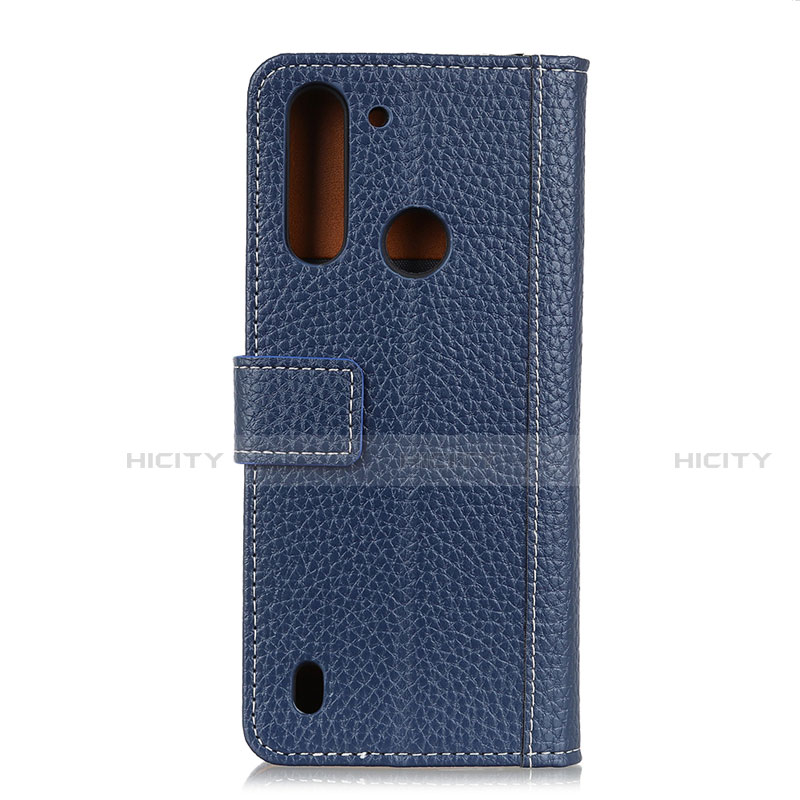 Funda de Cuero Cartera con Soporte Carcasa L04 para Motorola Moto One Fusion