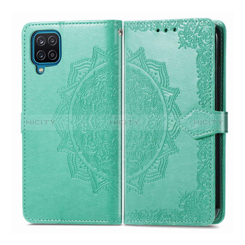 Funda de Cuero Cartera con Soporte Carcasa L04 para Samsung Galaxy M12