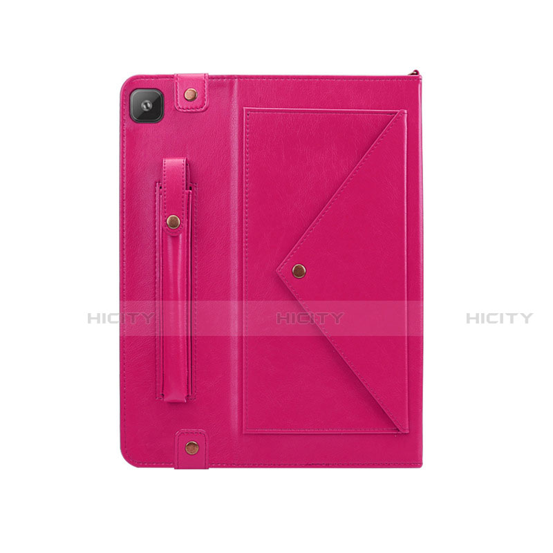 Funda de Cuero Cartera con Soporte Carcasa L04 para Samsung Galaxy Tab S6 Lite 10.4 SM-P610 Rosa Roja