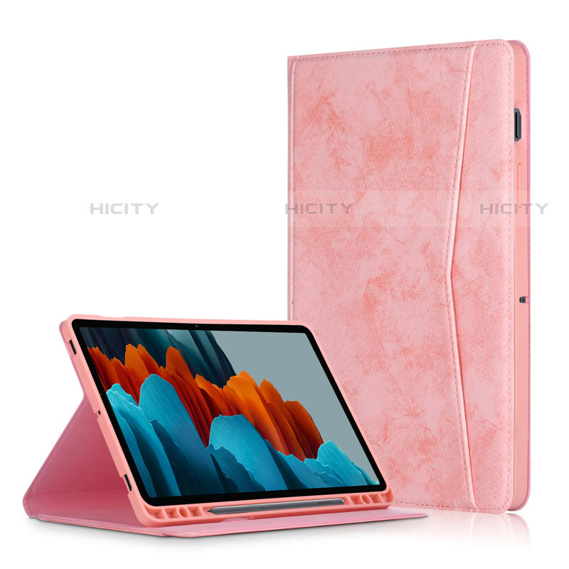 Funda de Cuero Cartera con Soporte Carcasa L04 para Samsung Galaxy Tab S7 Plus 12.4 Wi-Fi SM-T970