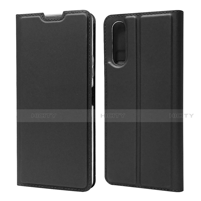 Funda de Cuero Cartera con Soporte Carcasa L04 para Sony Xperia 10 II Negro