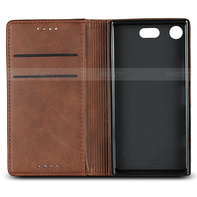 Funda de Cuero Cartera con Soporte Carcasa L04 para Sony Xperia XZ1 Compact