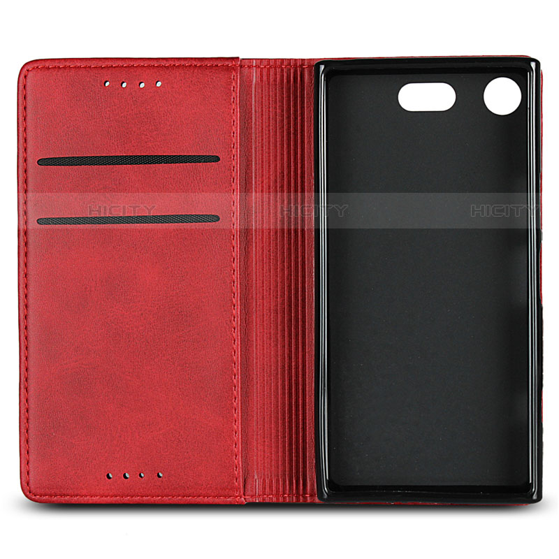 Funda de Cuero Cartera con Soporte Carcasa L04 para Sony Xperia XZ1 Compact