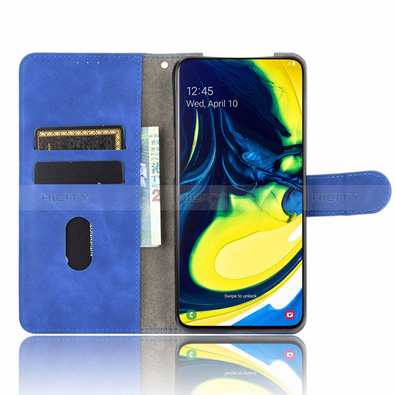 Funda de Cuero Cartera con Soporte Carcasa L04Z para Samsung Galaxy A80