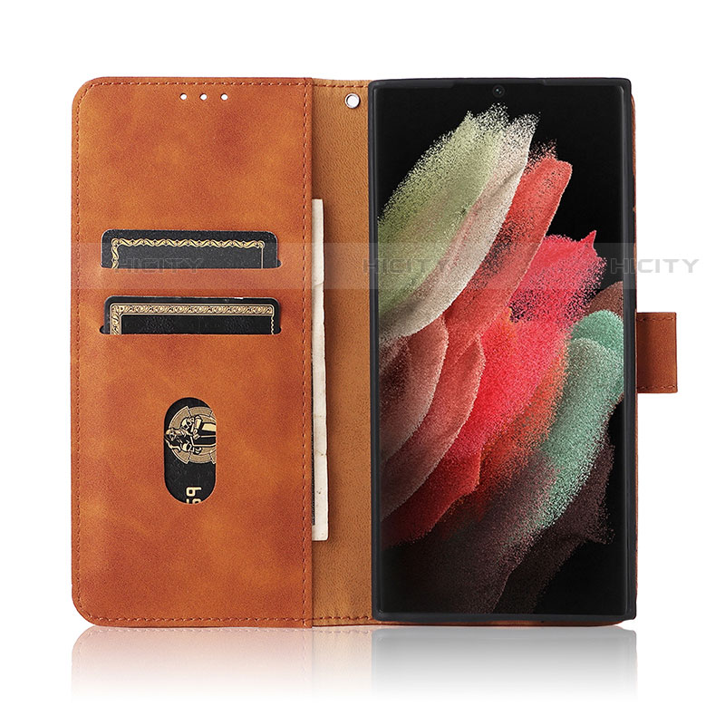 Funda de Cuero Cartera con Soporte Carcasa L04Z para Samsung Galaxy S21 Ultra 5G