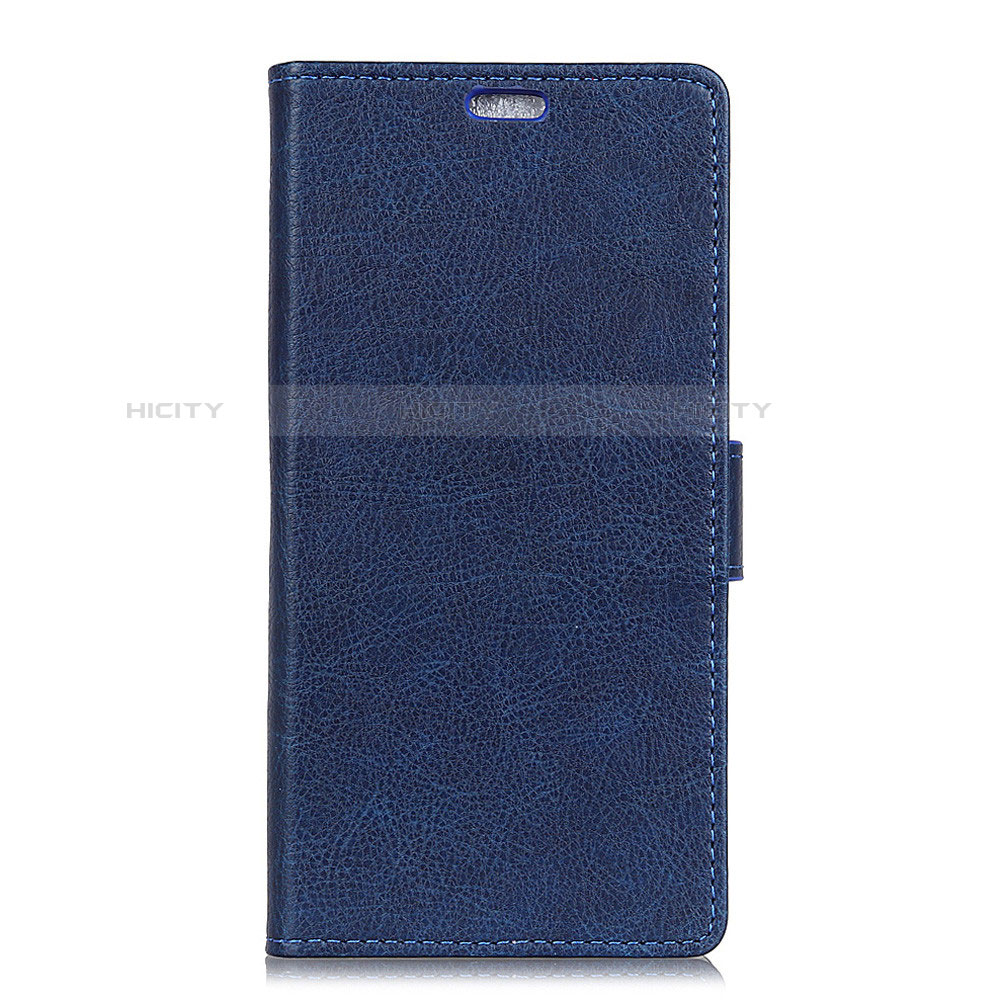 Funda de Cuero Cartera con Soporte Carcasa L05 para Asus Zenfone Max Plus M1 ZB570TL Azul