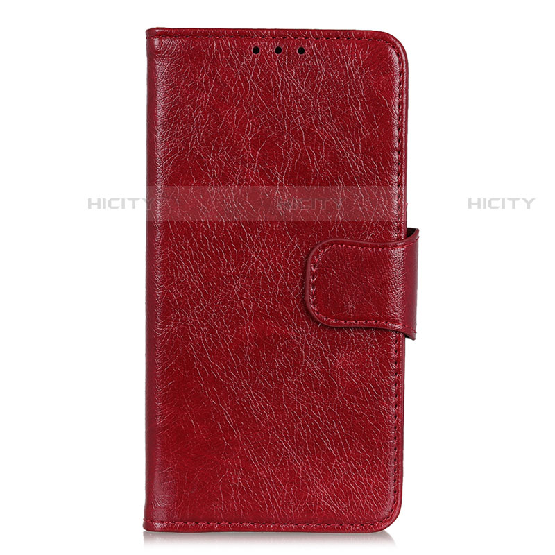 Funda de Cuero Cartera con Soporte Carcasa L05 para HTC U19E Rojo