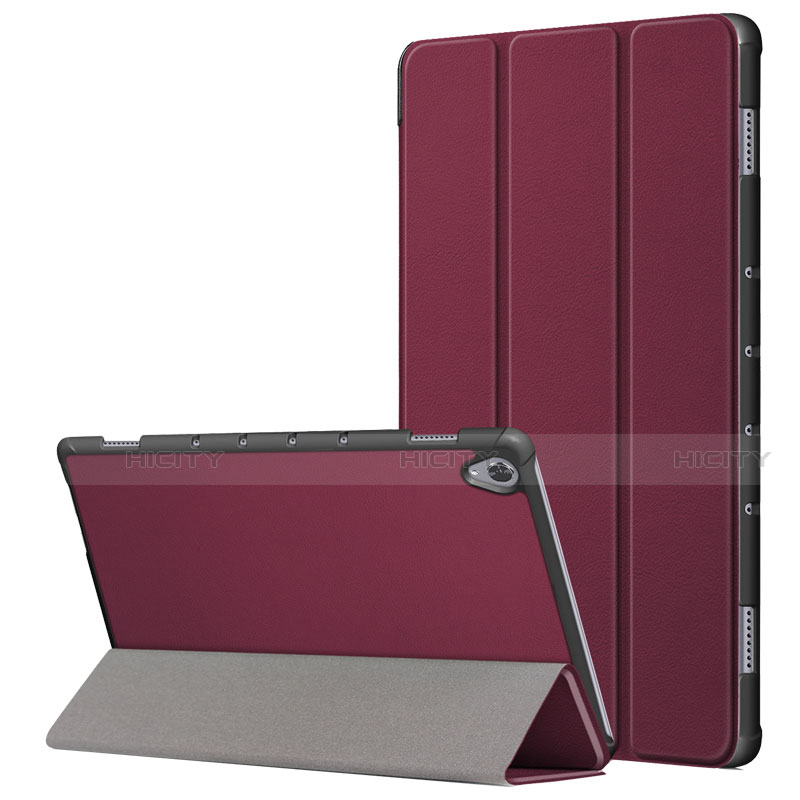 Funda de Cuero Cartera con Soporte Carcasa L05 para Huawei MatePad 10.8 Rojo Rosa