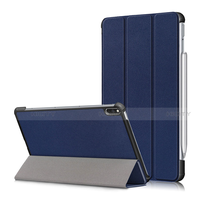 Funda de Cuero Cartera con Soporte Carcasa L05 para Huawei MatePad Pro Azul