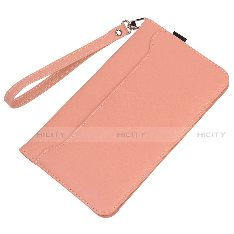 Funda de Cuero Cartera con Soporte Carcasa L05 para Huawei MatePad Rosa