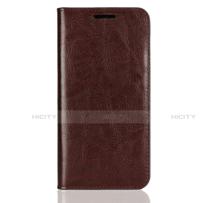 Funda de Cuero Cartera con Soporte Carcasa L05 para Huawei Nova 3e Marron