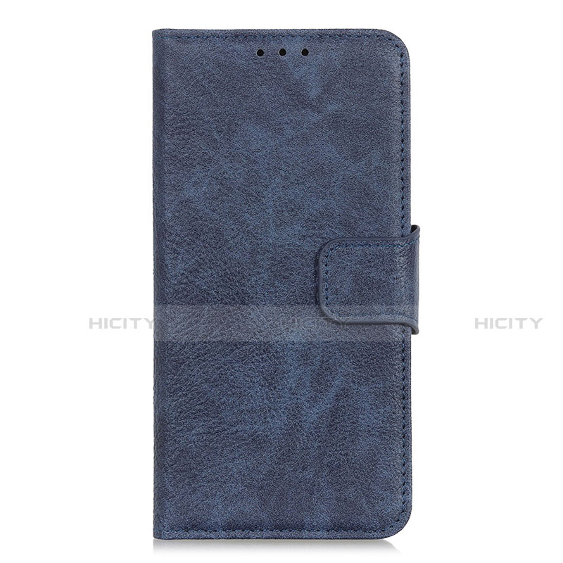 Funda de Cuero Cartera con Soporte Carcasa L05 para Oppo A15 Azul