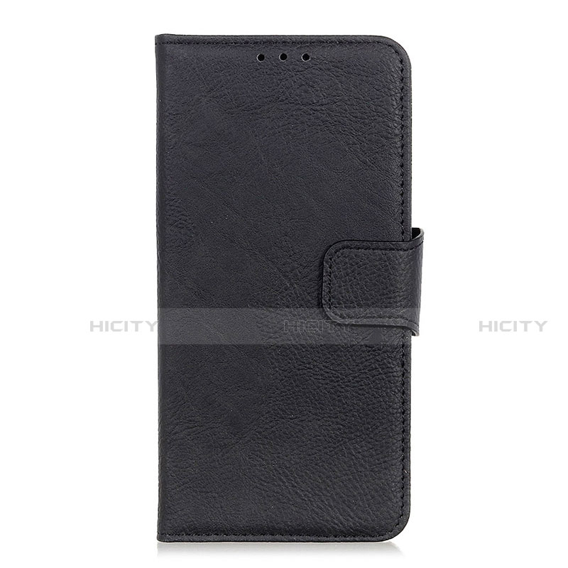 Funda de Cuero Cartera con Soporte Carcasa L05 para Oppo A15 Negro