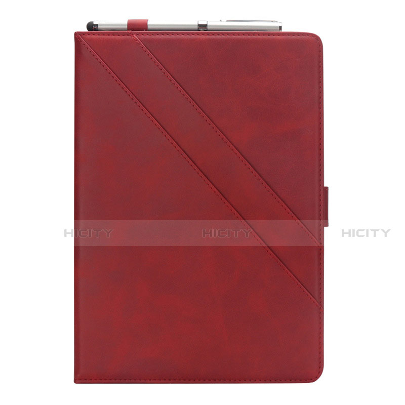 Funda de Cuero Cartera con Soporte Carcasa L05 para Samsung Galaxy Tab S6 Lite 10.4 SM-P610 Rojo