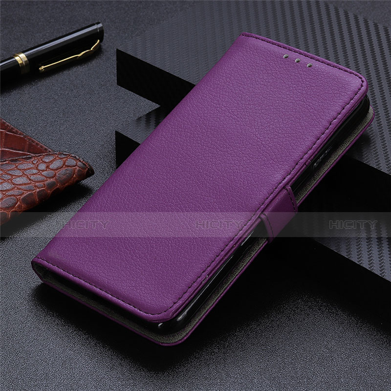 Funda de Cuero Cartera con Soporte Carcasa L05 para Sharp AQUOS Sense4 Plus Morado