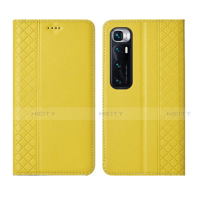 Funda de Cuero Cartera con Soporte Carcasa L05 para Xiaomi Mi 10 Ultra Amarillo