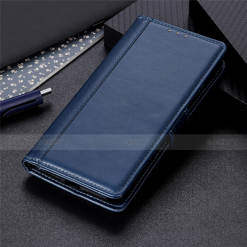 Funda de Cuero Cartera con Soporte Carcasa L05 para Xiaomi Mi Note 10 Lite Azul