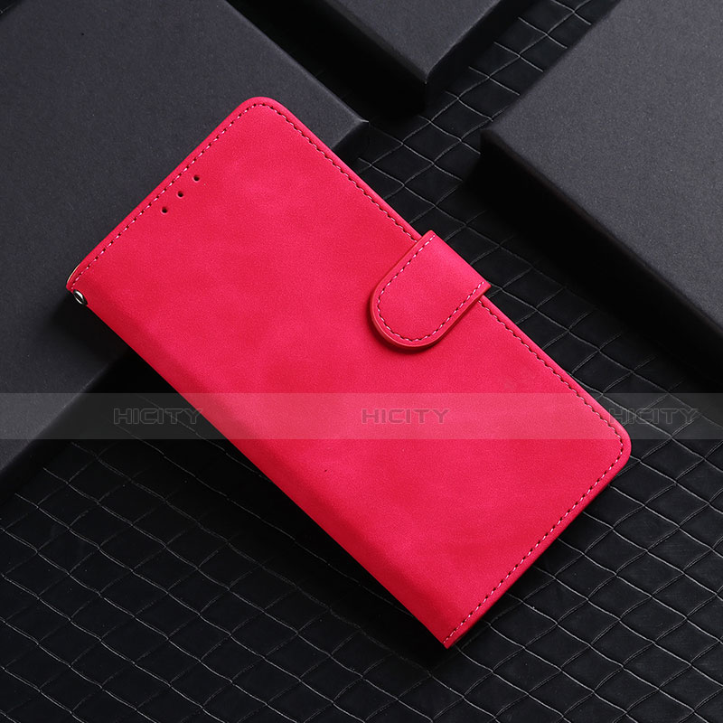 Funda de Cuero Cartera con Soporte Carcasa L05Z para Samsung Galaxy S21 5G Rosa Roja