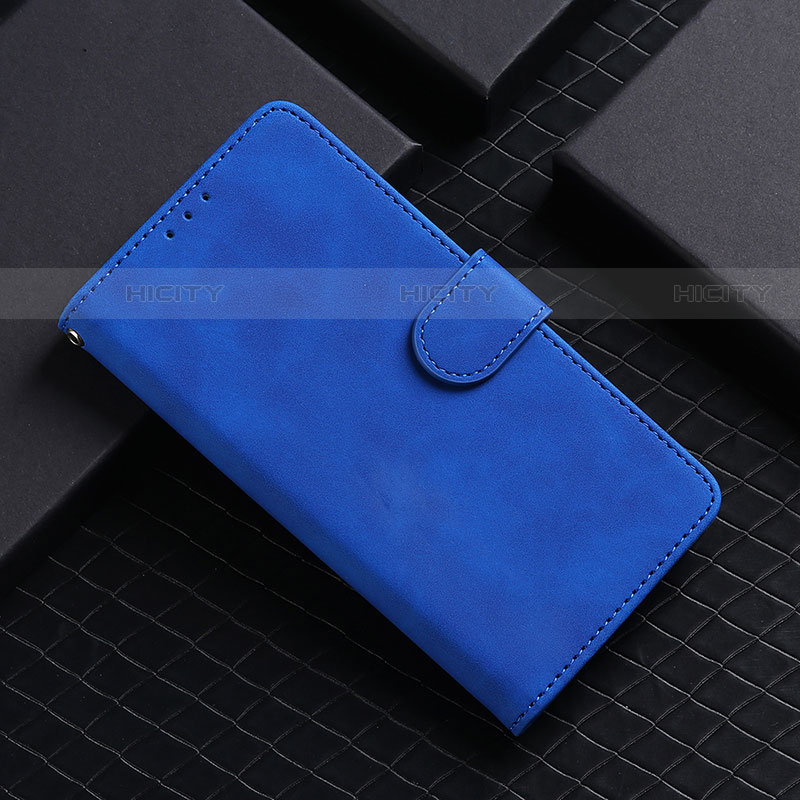 Funda de Cuero Cartera con Soporte Carcasa L05Z para Samsung Galaxy S21 Ultra 5G Azul