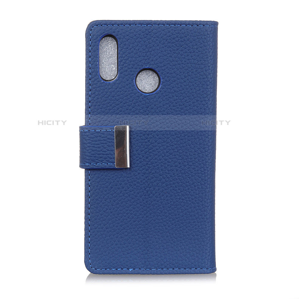 Funda de Cuero Cartera con Soporte Carcasa L06 para Asus Zenfone 5 ZS620KL Azul