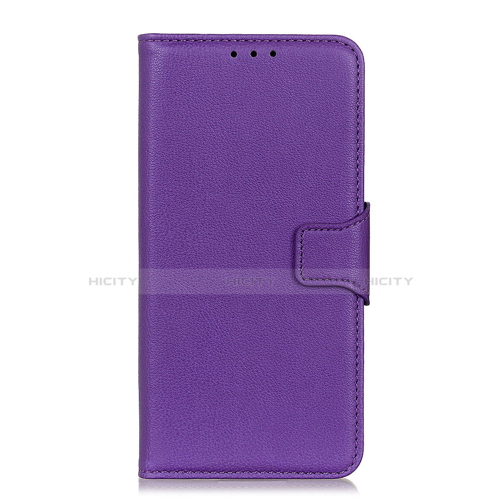 Funda de Cuero Cartera con Soporte Carcasa L06 para Huawei Honor 30S Morado