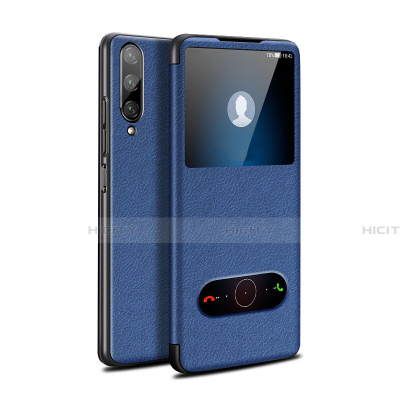 Funda de Cuero Cartera con Soporte Carcasa L06 para Huawei Honor 9X Pro Azul