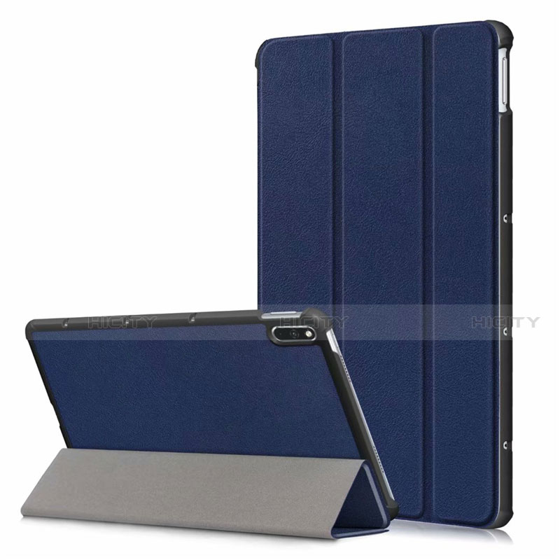 Funda de Cuero Cartera con Soporte Carcasa L06 para Huawei MatePad Azul