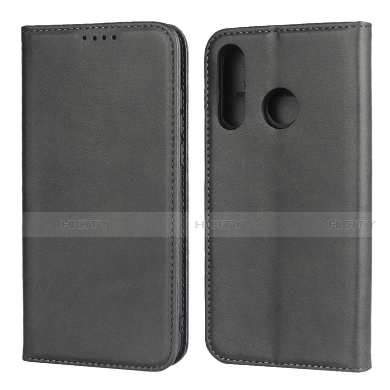 Funda de Cuero Cartera con Soporte Carcasa L06 para Huawei Nova 4e Negro