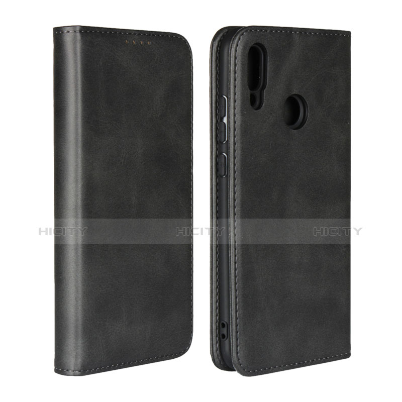 Funda de Cuero Cartera con Soporte Carcasa L06 para Huawei P Smart (2019) Negro