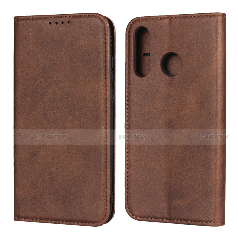 Funda de Cuero Cartera con Soporte Carcasa L06 para Huawei P30 Lite New Edition Marron