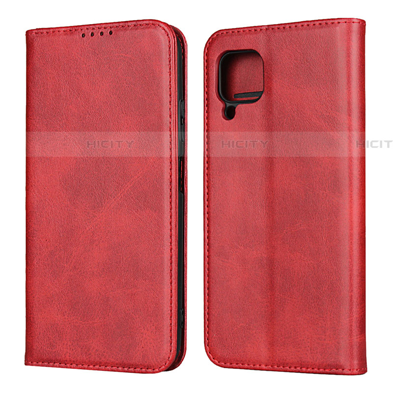 Funda de Cuero Cartera con Soporte Carcasa L06 para Huawei P40 Lite Rojo