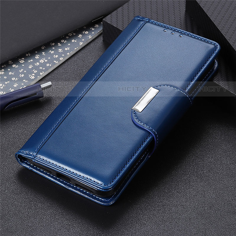 Funda de Cuero Cartera con Soporte Carcasa L06 para Huawei Y7p Azul