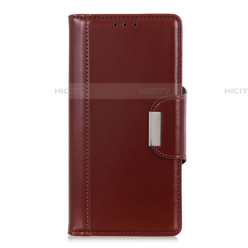 Funda de Cuero Cartera con Soporte Carcasa L06 para Oppo A91 Marron