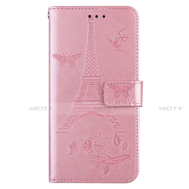 Funda de Cuero Cartera con Soporte Carcasa L06 para Sony Xperia 8 Lite Oro Rosa