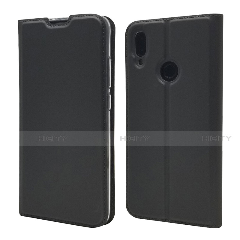 Funda de Cuero Cartera con Soporte Carcasa L06 para Xiaomi Redmi Note 7 Pro Negro