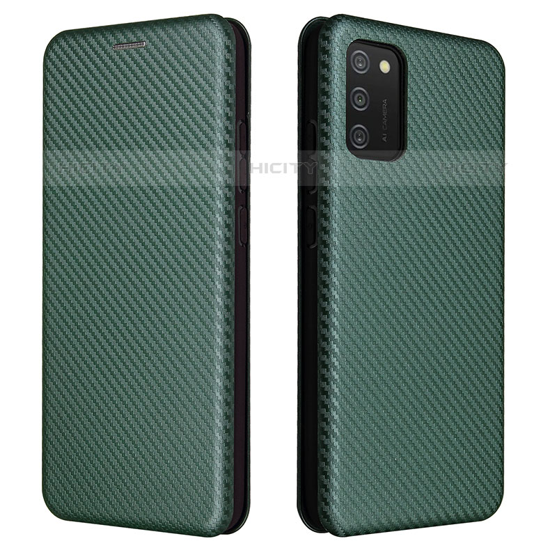 Funda de Cuero Cartera con Soporte Carcasa L06Z para Samsung Galaxy M02s