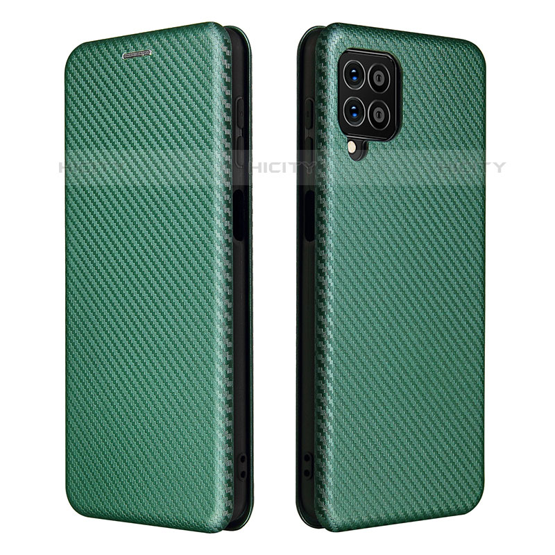 Funda de Cuero Cartera con Soporte Carcasa L06Z para Samsung Galaxy M62 4G Verde