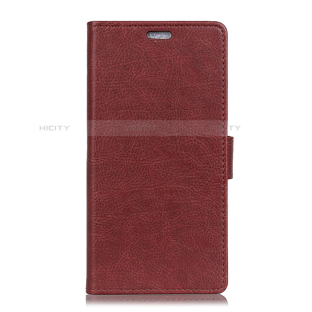 Funda de Cuero Cartera con Soporte Carcasa L07 para Alcatel 1X (2019) Rojo Rosa