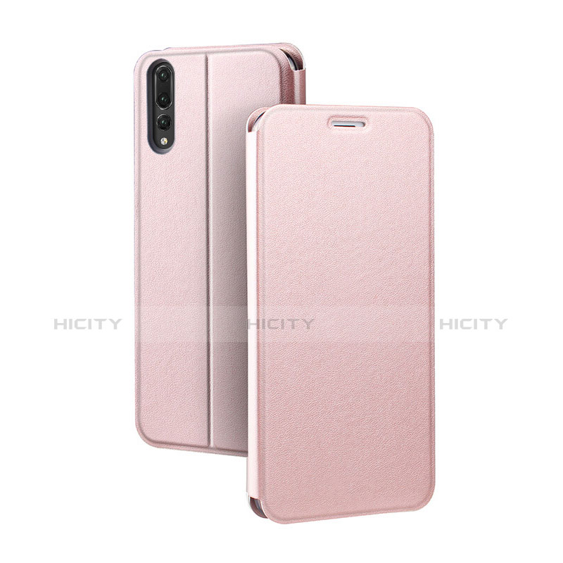 Funda de Cuero Cartera con Soporte Carcasa L07 para Huawei P20 Pro Rosa