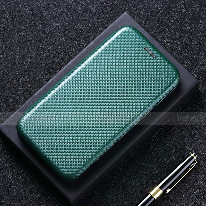 Funda de Cuero Cartera con Soporte Carcasa L07 para Motorola Moto G 5G Verde