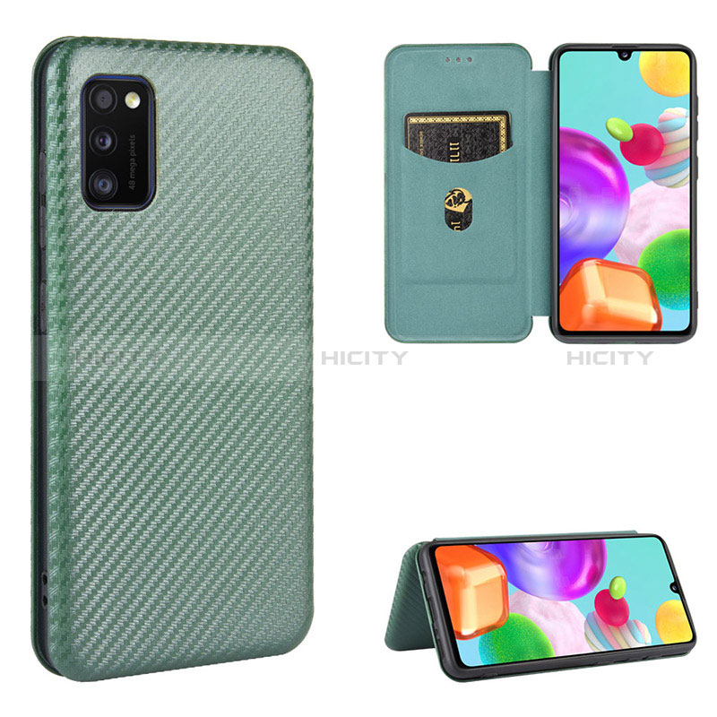 Funda de Cuero Cartera con Soporte Carcasa L07Z para Samsung Galaxy A41