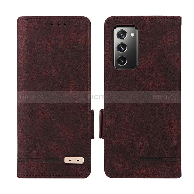 Funda de Cuero Cartera con Soporte Carcasa L07Z para Samsung Galaxy Z Fold2 5G