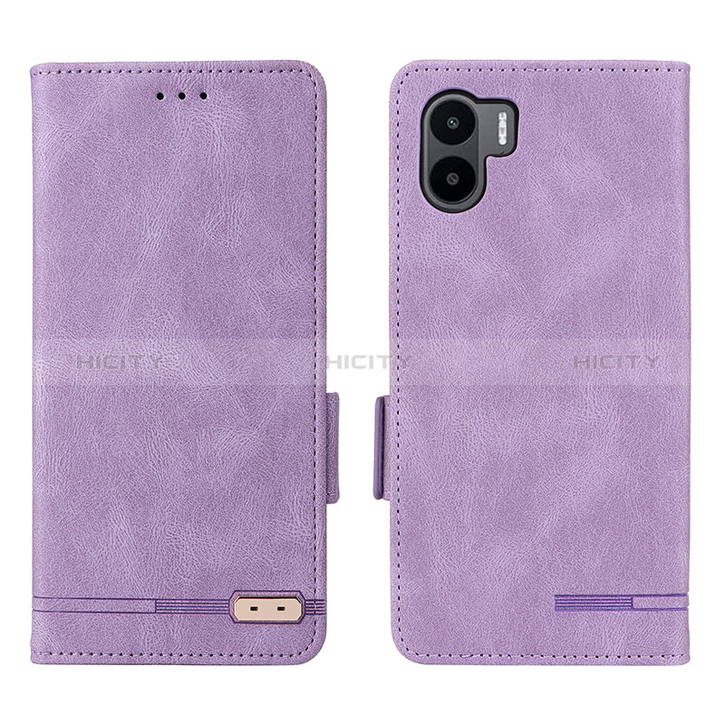 Funda de Cuero Cartera con Soporte Carcasa L07Z para Xiaomi Redmi A2 Plus Morado