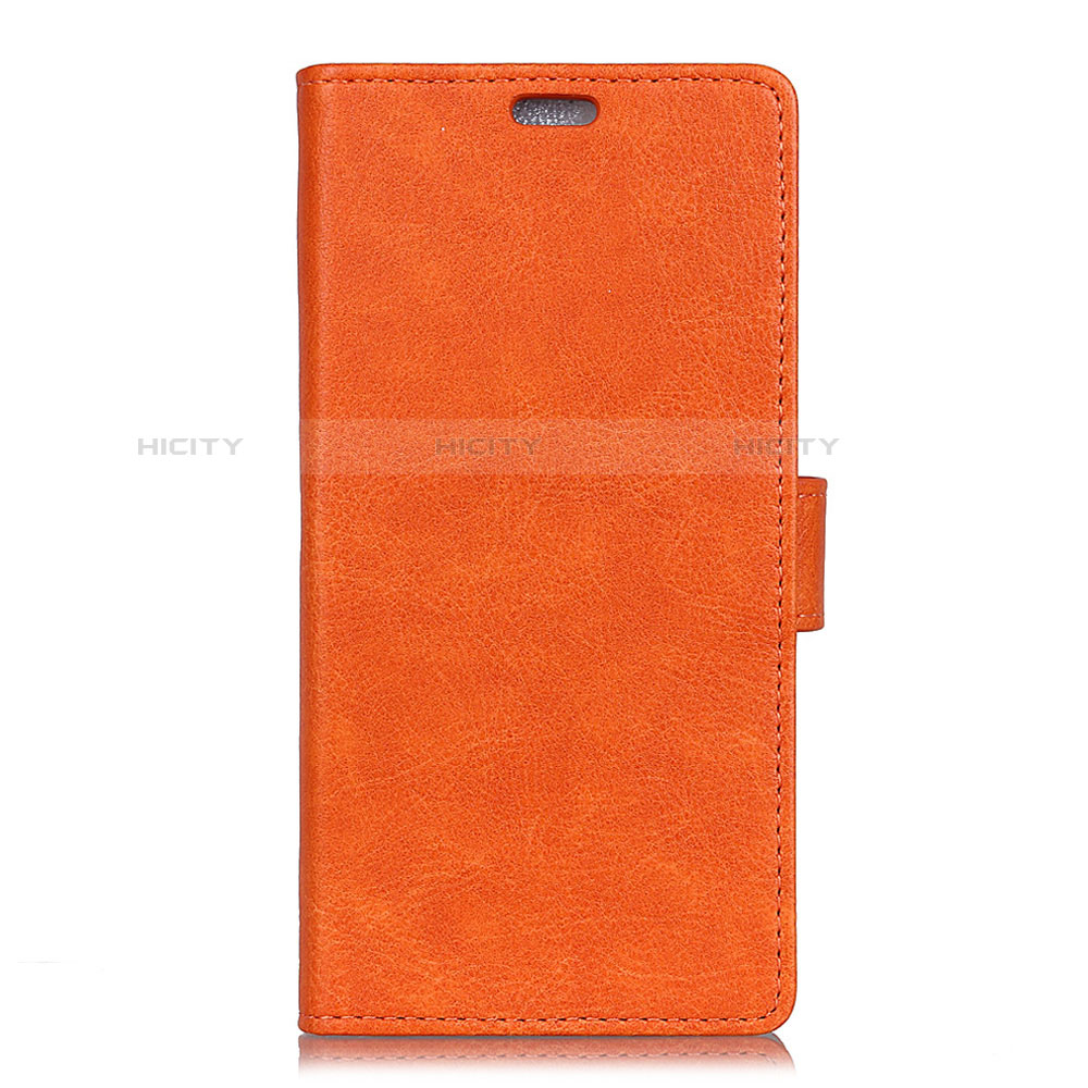 Funda de Cuero Cartera con Soporte Carcasa L08 para Asus Zenfone 5 ZS620KL Naranja