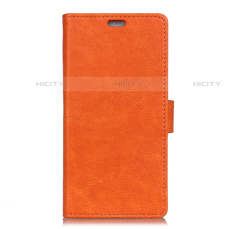 Funda de Cuero Cartera con Soporte Carcasa L08 para Asus Zenfone Max ZB555KL Naranja