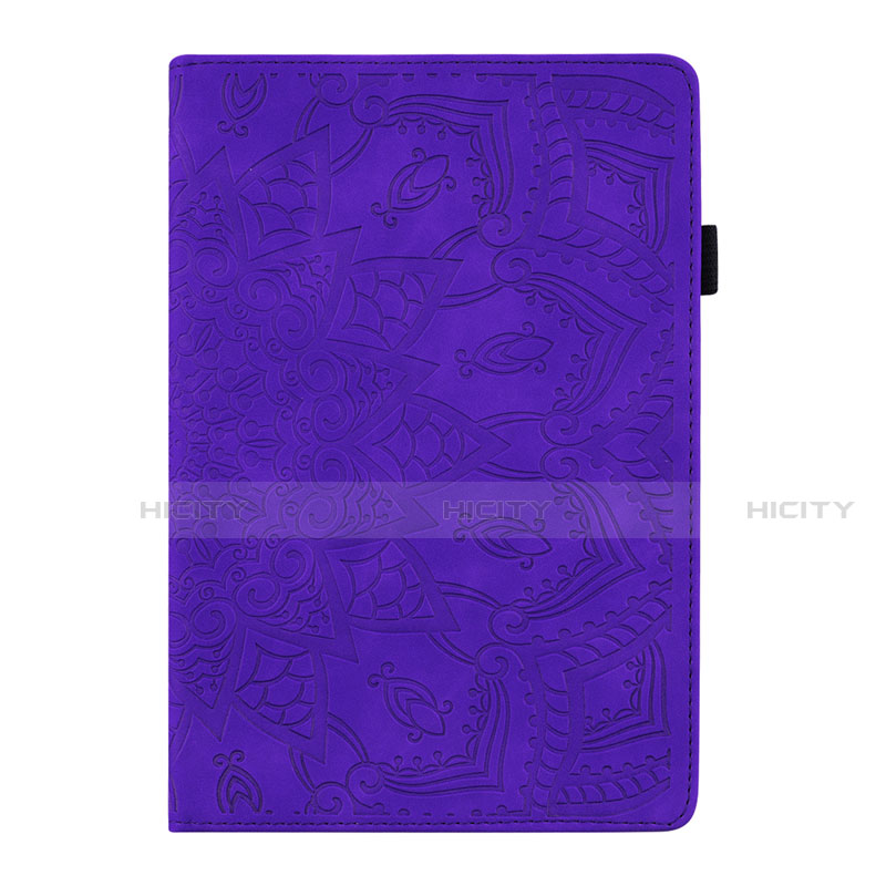 Funda de Cuero Cartera con Soporte Carcasa L08 para Huawei MediaPad M6 8.4 Morado